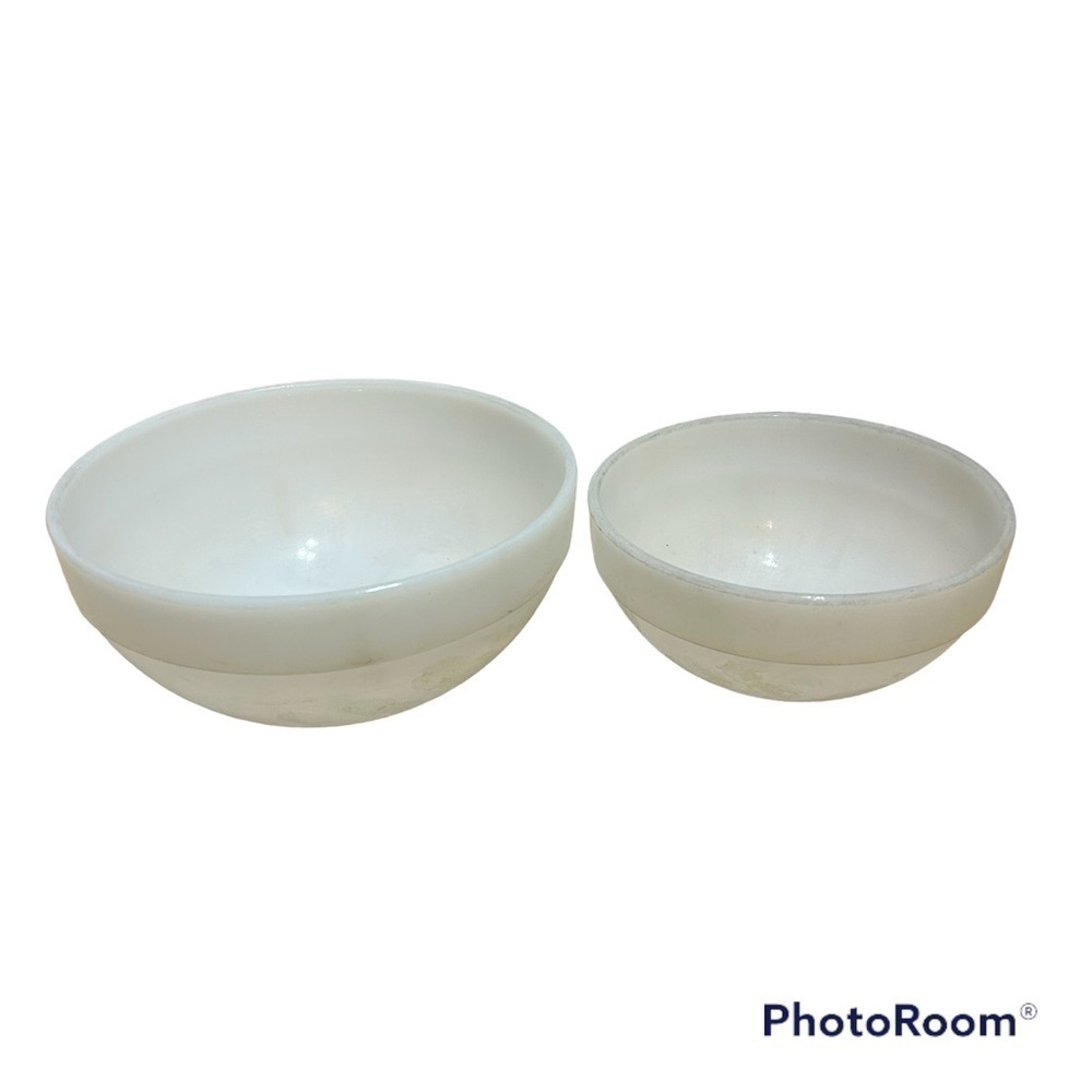 Fire King White Mixing Bowl Oven Safe Bundle Milk Glass Lot Kitchen